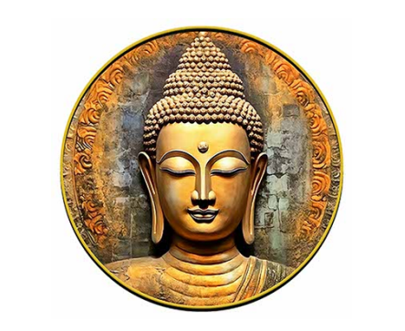 Resin Art Crystal Painting !! Budh Painting ||16*16